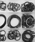 150 Piece Circlip Snap Ring Kit With 3mm To 32mm Internal And External Lock Rings 18 Sizes In Box, top view