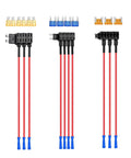 Add A Circuit Fuse Adapter Kit For 12V Cars Trucks And Boats With Dual Fuse Holders Standard And Mini TAP Blade Fuses