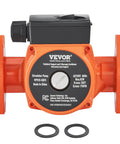 High Flow Cast Iron Circulation Pump For Home Heating And Hot Water Recirculation, 17 GPM, 1 Inch Flange