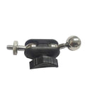 2 Pack Heavy Duty Clamp Mount Arm With Dual Head 17mm Ball Joint And One Quarter Inch Screw Connector, side view