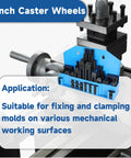 Pro Series 58 Piece Half Inch T Slot Three Eighths Inch Stud Clamping Kit for Bridgeport Mills installed on machine