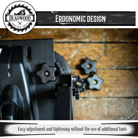 Five Sixteenth Inch Internal Threaded Clamping Knobs for T Track Jigs close-up