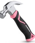 8 Oz Claw Hammer With Fiberglass Handle For Easy DIY Projects, Forged Hardened Steel Head For Precise Nailing, Lightweight Yet Durable All Purpose Hammer