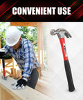 Durable 16 oz claw hammer with a fiberglass handle delivers precise strikes, vibration-damping comfort, and controlled leverage for carpentry, construction, and home repairs.
