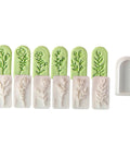 7 Piece Soft Clay Leaf Cutter Mold Set For Flower Stamps And Floral Earrings Making Tools Jewelry Craft Kit For DIY Artists