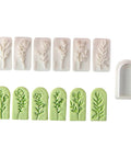 7 Piece Soft Clay Leaf Cutter Mold Set For Flower Stamps And Floral Earrings Making Tools Jewelry Craft Kit For DIY Artists