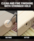 Composite Trim Screws #8 x 3” Stainless Steel 304, 450pcs - Hidden Fastener for PVC & Wood, Outdoor Deck & Exterior, Rust-Resistant T-10 Star Drive, 4lbs. Before and after image showing cleaner finish.