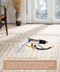 Extractor Wand And Cleaning Head For Vacuum Cleaners With Sealed Spray Design on Carpet