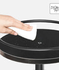 Cleaning surface of Rotating Spice Rack Lazy Susan With 360 Degree Turntable And Large Capacity Three Tier Vertical Storage Organizer