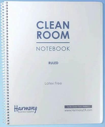 Cleanroom Notebook With Latex Free Polymer Coated Paper For Lab Use Eight Point Five By Eleven Inches 100 Pages Side Spiral College Ruled