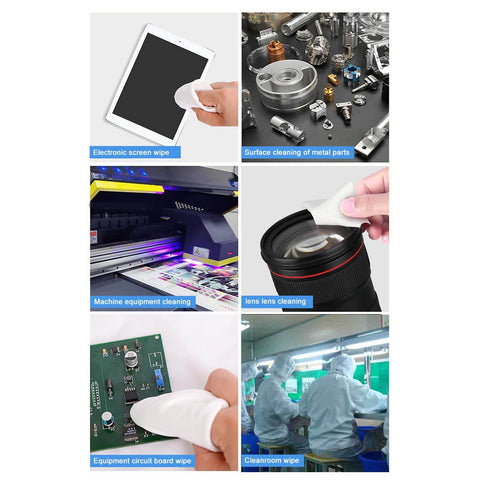 Pro Grade Cleanroom Wiper Cloths 200 Pack Polyester Fiber Cleaning Wipes Non Dust Uniform Texture for electronics lab use