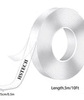 Heavy Duty Double Sided Tape Half Inch By 10 Feet Clear Acrylic Mounting Tape For Signage Posters Photos Crafts And Wall Mounts