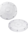 2 Pack 8 Inch Clear Acrylic Turntable Organizer Rotating Swivel Stand Spinner With 6 Steel Ball Bearings And 55 Pounds Capacity