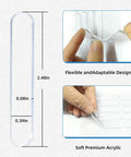 Clear Self Adhesive Door Silencers Long Strips Ultra Quiet Rubber Cabinet Bumpers For Slamming Prevention Invisible PVC Pads