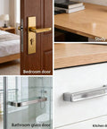Clear Self Adhesive Door Silencers Long Strips Ultra Quiet Rubber Cabinet Bumpers For Slamming Prevention Invisible PVC Pads for bedroom, study, bathroom, kitchen