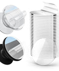 30 Pack Clear Invisible Adhesive Tapes For Pop Socket Base 1.4 Inch Double Sided Tape Non Damaging And Residue Free Removal