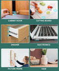 Clear Cabinet Door Bumpers 304 Pack With Adhesive Rubber Feet Silicone Cushions on cabinets, drawers, electronics, and more.