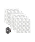 800 Pack Clear Cabinet Door Bumpers Self Adhesive Cushions for Cabinets, Drawers, Frames and Furniture No Hassle Quiet Close Invisible 0.24 Inch Silicone Stoppers for Noise Reduction and Surface Protection