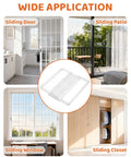 4 Pack Window Locks For Baby Proofing Clear Sliding Glass Door Locks Childproof Closet Latch Patio Kitchen Bathroom Slide Stopper