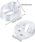 Five piece silent door stopper set protects floors and walls with painless no punch installation, doubles as a door knob guard