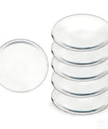 Wall Saver Door Stopper Set Self Adhesive Six Pack Two Inch Quiet Door Bumpers For Walls Door Knob Impact Protector Scratch Resistant Shield Silencer And Wall Guard For Home Apartment And Office Use