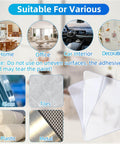 10 Pack Premium Double Sided Mounting Squares Clear Tape Waterproof Heavy Duty Adhesive Pads for Pictures and Posters Ideal for Hanging Strips on Walls Showers Tiles and More with Strong Sticky Tack visible on surfaces like glass and tiles with usage examples in home and car settings.