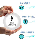 Heavy Duty Double Sided Mounting Tape Nano Adhesive Strip For Posters And Art, clear design in hand with durability icons