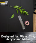 Clear Double Sided Mounting Tape With Industrial Strength Adhesive Holds Up To 15 Lbs 1 Inch Wide By 125 Inches Long Virtually Invisible Bond For Glass Tile And Acrylic Permanent Hold For Wall Decor And Lightweight Fixtures roll with foliage
