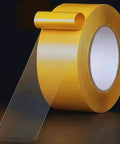 Ultra Thin Heavy Duty Double Sided Tape 2 Inch By 66 Feet Clear Mounting Tape for Walls Woodworking Crafts Arts Fabric Hemming Curtains