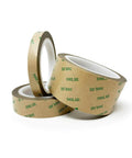 Heavy Duty Clear Double Sided Tape 2 In By 36 Ft Industrial Grade Adhesive visible in three rolls with labeled backing.