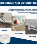 Clear Duct Tape Heavy Duty 9 Mil Waterproof No Residue 2 Inches By 25 Yards for Repair, Packing, and Sealing