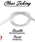 Clear tubing for Ultima Red Manual Vacuum Pump With Aluminum Alloy Body And Silver Handle For Precise Vacuum Metering