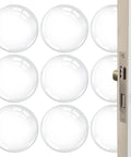 9 Pack Clear Gel Door Stop Wall Protectors Round 1.57 Inch Self Adhesive Cushions Soft Transparent Wall Bumpers for Doors and Handles