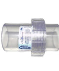 Clear Spring Check Valve For Blower One And A Half Inch ID Two Inch OD Two Inch Spring Drip Proof Lip Seal Low Head Loss Easy Inline Fit For Air Systems Durable Stainless Steel Spring High Flow Performance