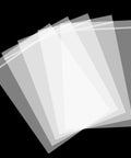 400 Pcs Clear 3x4 Inch Jewelry Bags 2 Mil Resealable Zip Bags for Small Business Storage Candy, shown fanned out on black background
