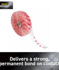 Clear Double Sided Mounting Tape With Ultra Strong 3M Industrial Adhesive, 1 Inch By 37.5 Feet Roll, shown in packaging.