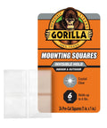 Packaging of Tough And Clear Double Sided Tape Squares For Mounting, 24 Pre-Cut 1-Inch Squares, Heavy Duty Weatherproof Adhesive, Indoor Or Outdoor.