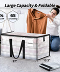 8 Pack Extra Large Heavy Duty Moving Bags Clear Storage Bins With Lids Reinforced Handles And Heavy Duty Zippers for Clothes
