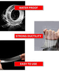 Ultra Strong Double Sided Tape For Wall Mounting, Clear Nano Adhesive, 1.18 Inch Wide By 118 Inch Long, waterproof use