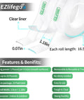 Heavy Duty Double Sided Tape Set Ultra Large 396 Inches Total Pack Of 2 Nano Tech Acrylic Gel Adhesive with clear liner and features