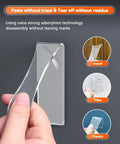 Heavy Duty Double Sided Tape Nano Tape 1.2 Inch By 20 Feet Extra Large Clear And Tough Removable Mount for various surfaces