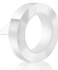 Heavy Duty Clear Double Sided Tape Removable Nano Mounting Adhesive Tape For Walls Photos Crafts Posters And Carpets 1 Inch By Sixteen Point Five Feet Waterproof With Strong Load Bearing For Damage Free Hanging