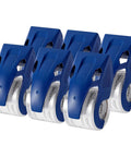 Heavy Duty Clear Packaging Tape With Dispenser For Shipping Moving And Storing 1.88 Inch By 22.2 Yards 6 Pack, blue dispensers