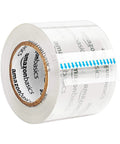 Heavy Duty Clear Packaging Tape With Dispenser For Shipping Moving And Storing 1.88 Inch By 22.2 Yards 6 Pack, close-up of single tape roll