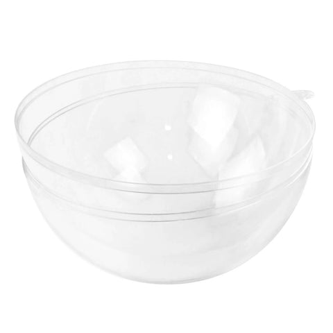 5.5" Clear Big Plastic Acrylic Arts & Crafts Giant Mold Shells Molding Balls Crafting Kit (140mm) shown in transparent halves