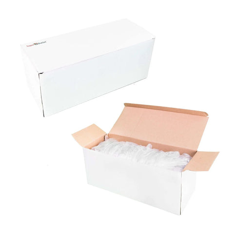 Open box with 5.5" Clear Big Plastic Acrylic Arts & Crafts Giant Mold Shells Molding Balls Crafting Kit (140mm) (6) inside