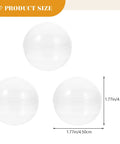 Three 50Pcs Transparent Round Balls for Vending Machine Toys, Clear Plastic Balls for Party Favors DIY Crafts, 1.77 in size display