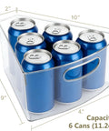 Lazy Susan Corner Cabinet Organizer Bins Set For 26 To 28 Inch Diameter Turntable Clear Plastic Storage Bins holding cans
