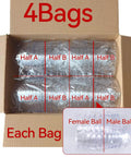 Open box with 4 bags of 20 Pack Clear Plastic Fillable Ornament Ball 3.15''/80mm for Christmas,Holiday, Wedding,Party,Home Decor