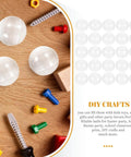50Pcs Transparent Round Balls for Vending Machine Toys Clear Plastic Balls for Party Favors DIY Crafts Easter and Kids Classroom Prizes